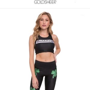 GOLDSHEEP - Glitter Shamrock Leggings